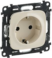 Розетка с заземлением без рамки Legrand Valena Allure 1-м. слоновая кость картинка